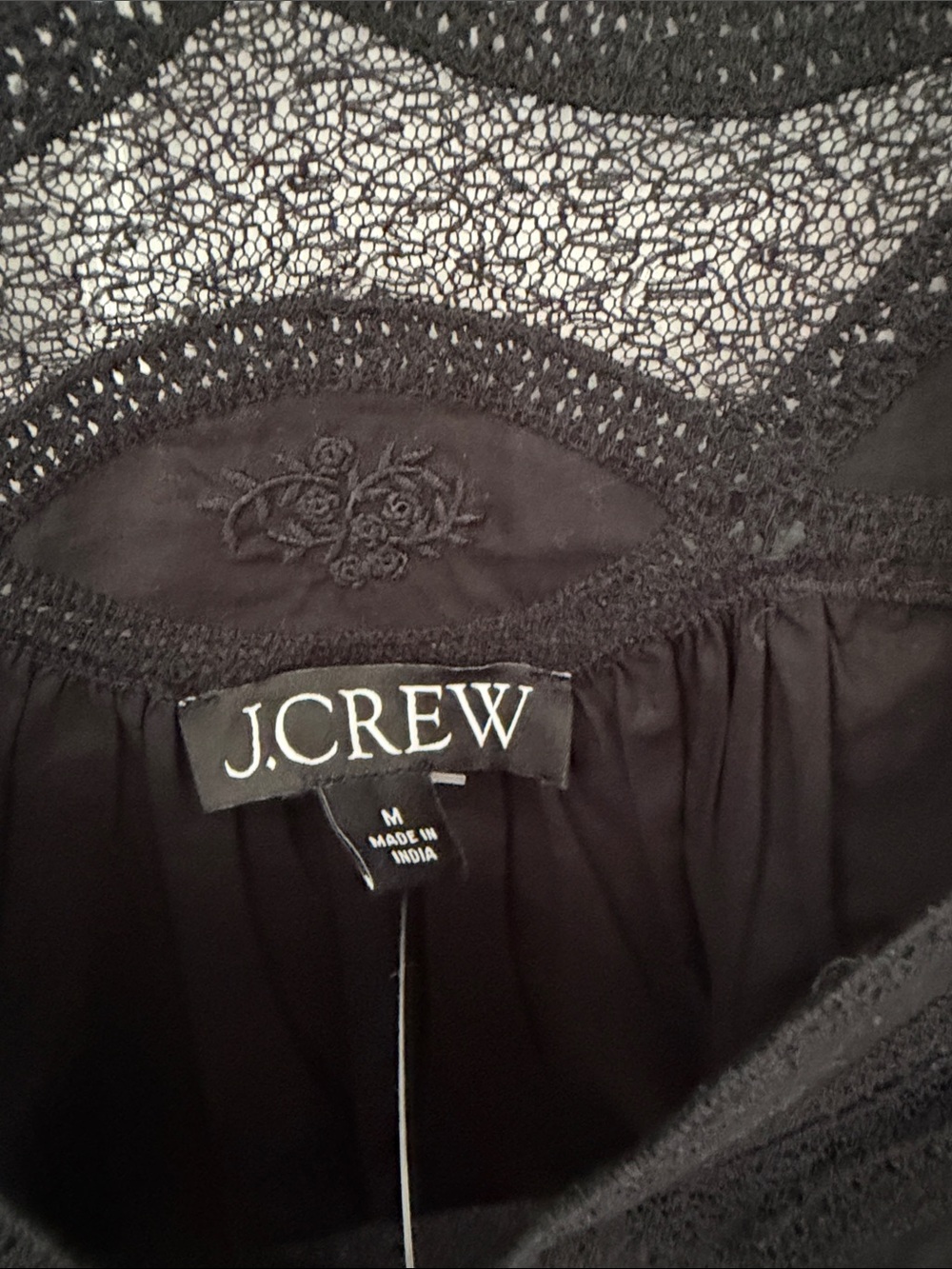J. Crew swingy lace crop top, size medium - Picture 4 of 6